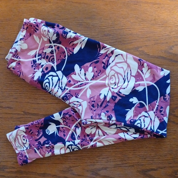 LuLaRoe Pants - Lularoe leggings one size multi colored black cream